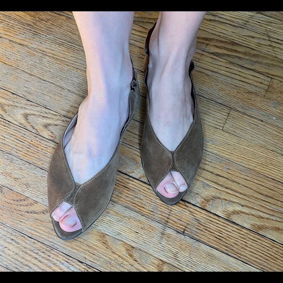 TT Milano suede open toe flats size 38 - Picture 8 of 8